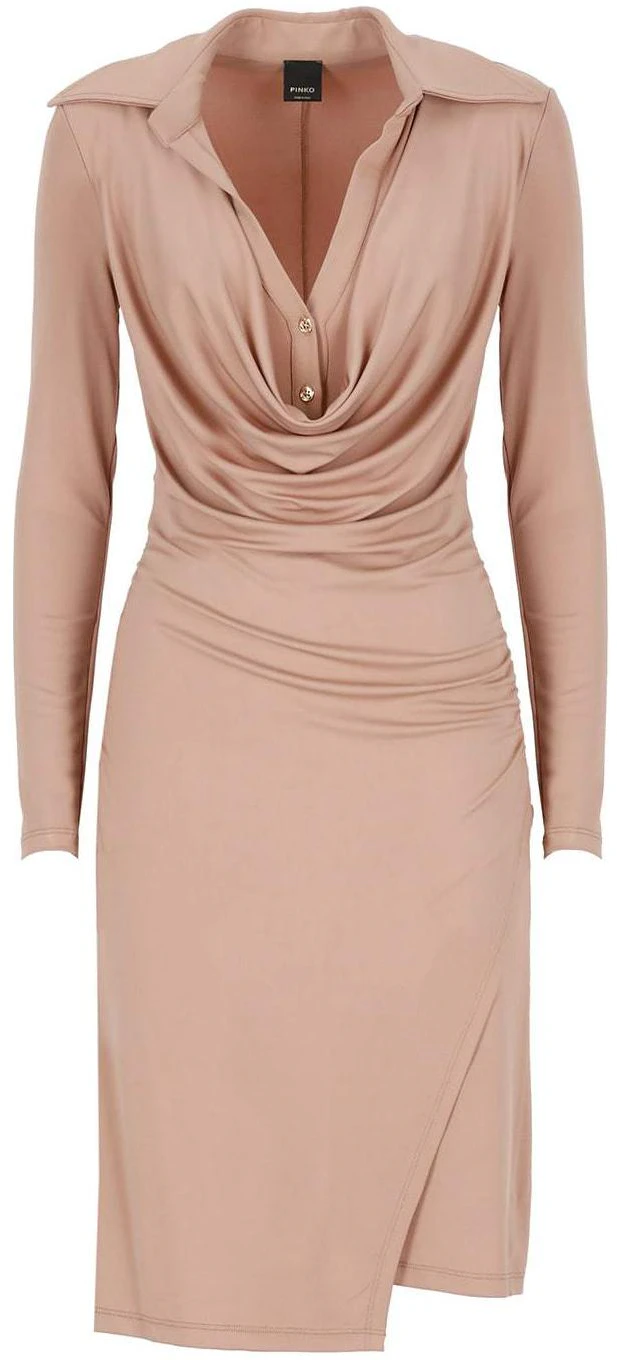 women-pinko-v-neck-slim-fit-long-sleeve-mini-dress-light-pink-103052-a1-l0-c95