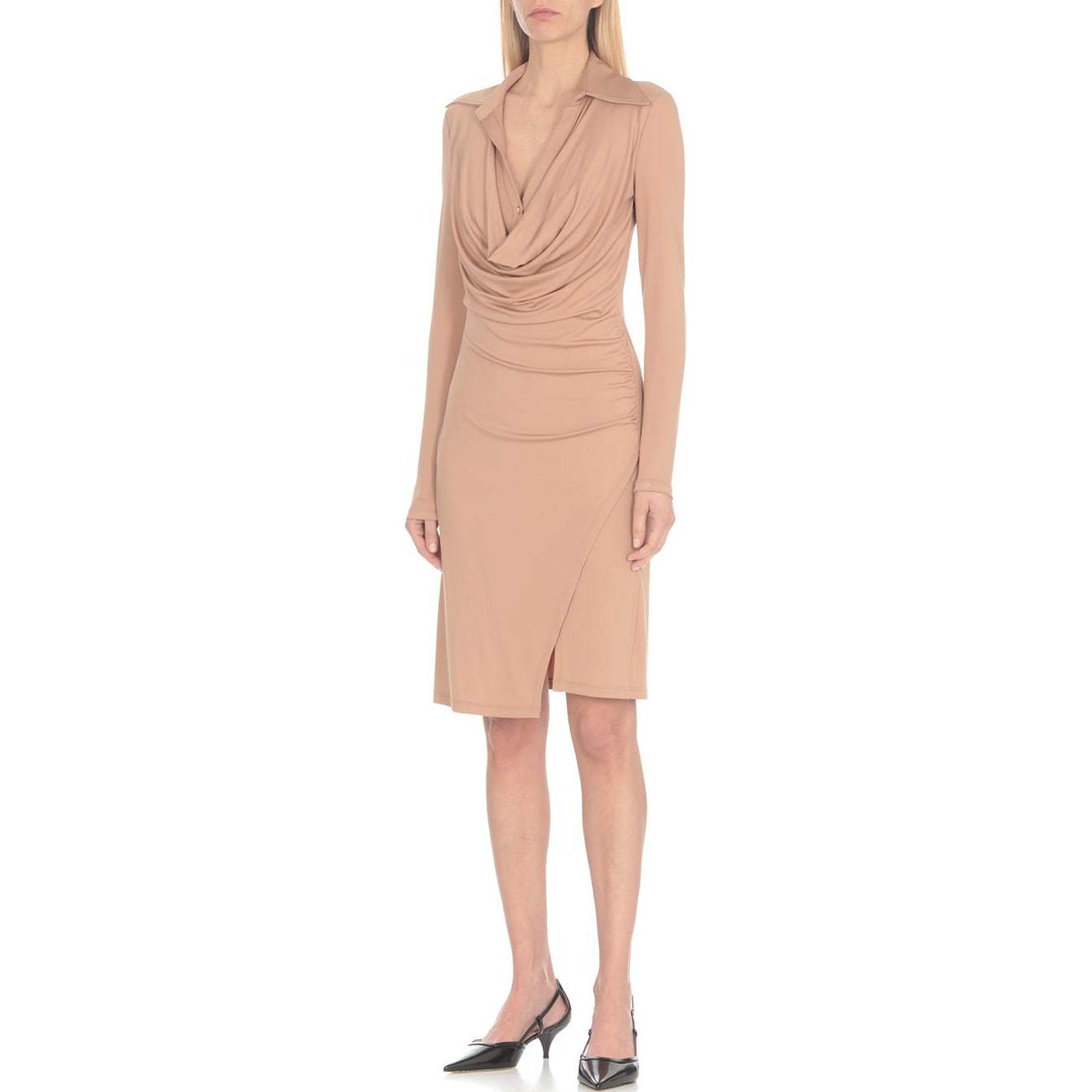 (Women) PINKO  V-Neck Slim-Fit Long-Sleeve Mini Dress Light Pink 103052A1L0-C95 圖 3