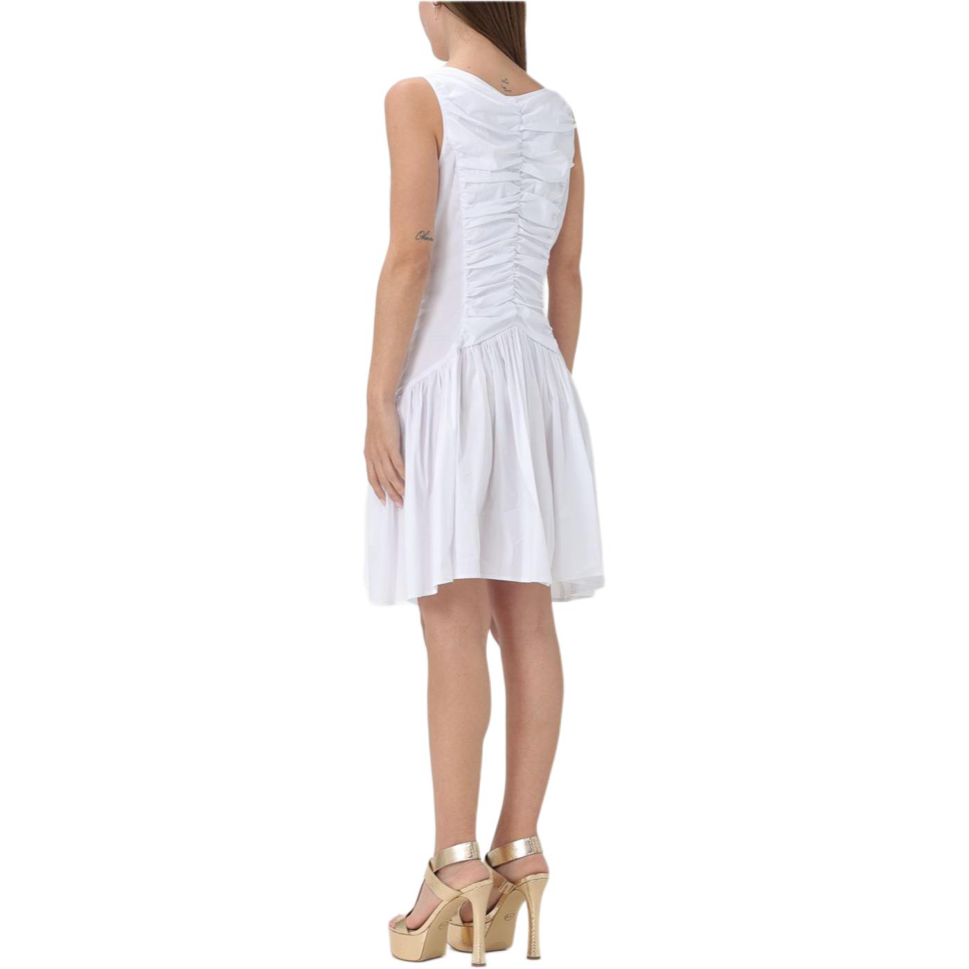 Lookbook (W) PINKO 白色無袖百褶短洋裝 103263A1P2-Z04