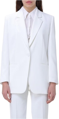 (W) PINKO 白色單排扣長袖西裝外套 102858A1L8-Z15 Buy (W) PINKO 白色單排扣長袖西裝外套 102858A1L8-Z15