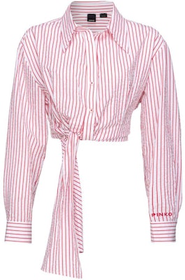 (W) PINKO 白色條紋長袖休閒襯衫。 103061A1O9-ZR2 Buy (W) PINKO 白色條紋長袖休閒襯衫。 103061A1O9-ZR2