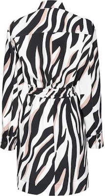 (W) PINKO 白色斑马纹长袖迷你衬衫连衣裙 102009A197-ZPZ Lookbook (W) PINKO 白色斑马纹长袖迷你衬衫连衣裙 102009A197-ZPZ