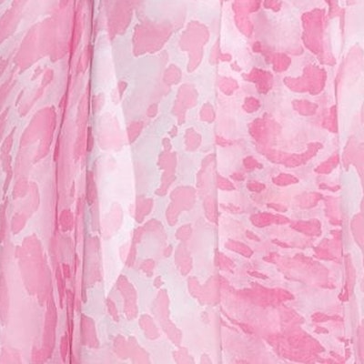 (W) PINKO 女款粉色抽象印花領結長袖上衣 100226A1LA-NN5 Purchase (W) PINKO 女款粉色抽象印花領結長袖上衣 100226A1LA-NN5