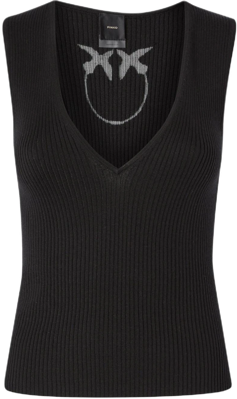 women-pinko-black-v-neck-sleeveless-slim-fit-tank-top-104808-a1-kw-z99
