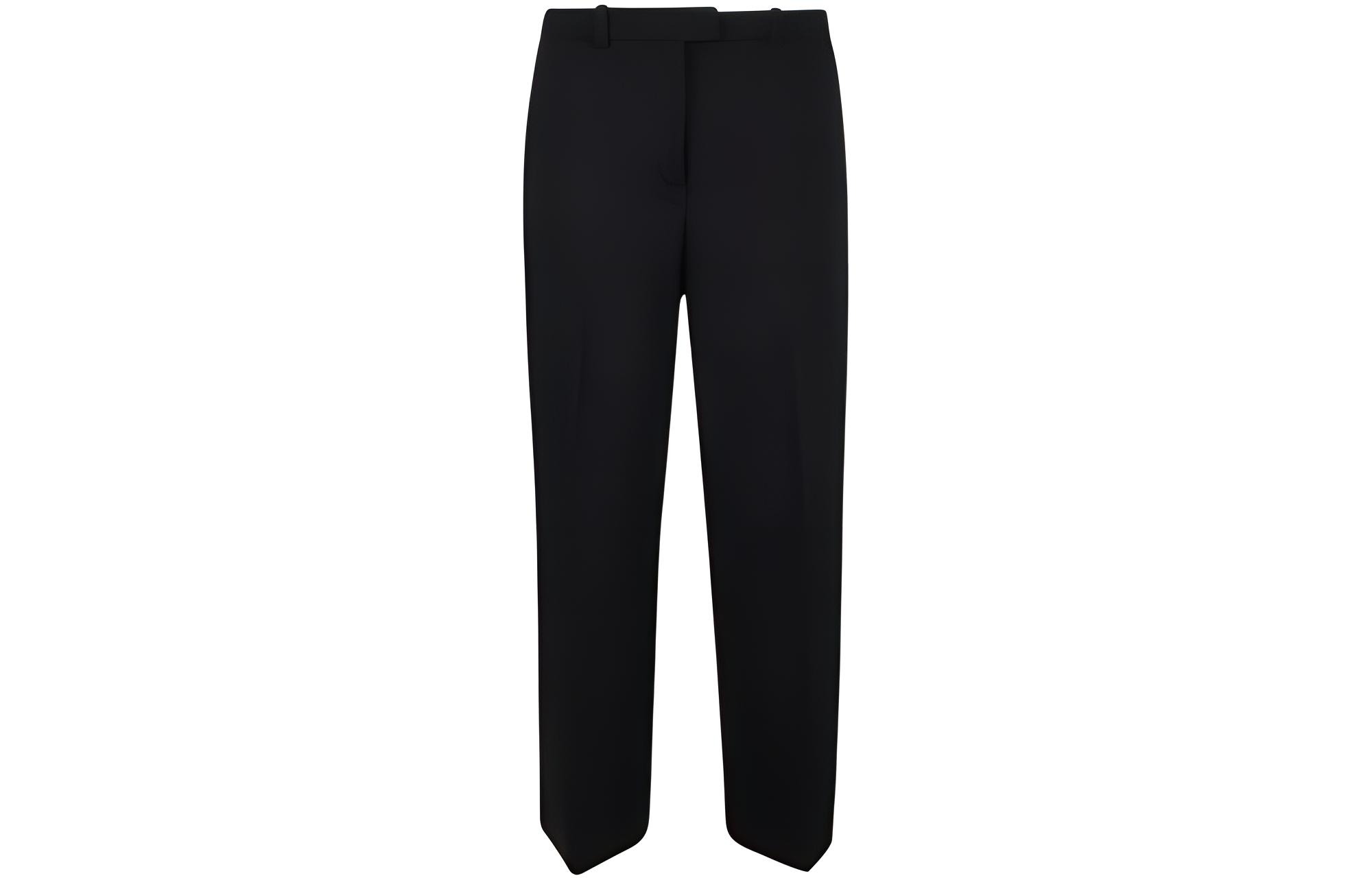 (Women) PINKO FW22  Black Solid Wide-Leg Relaxed Casual Pants 1G18961739-Z99