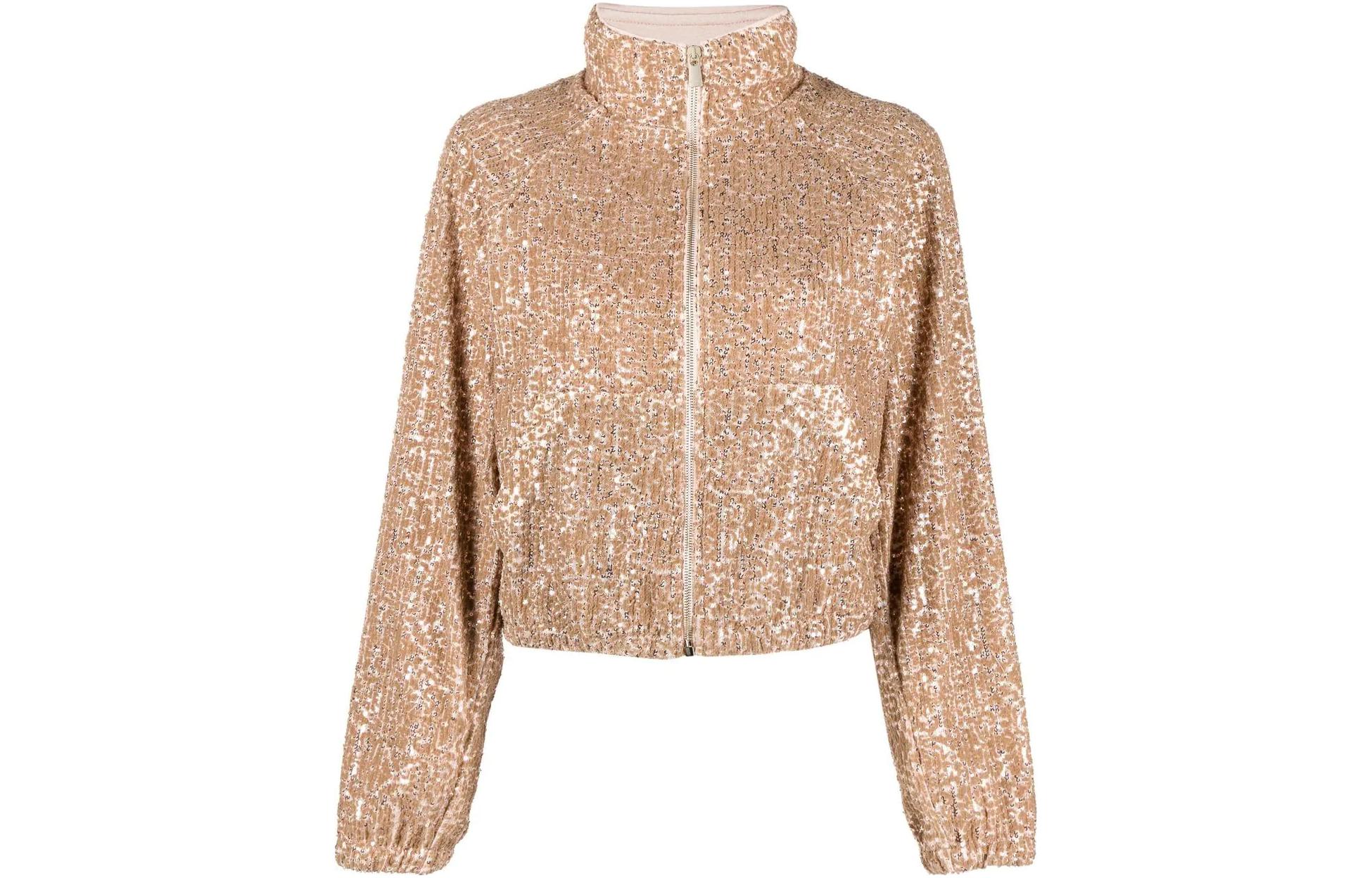 Order (W) PINKO FW22 棕色亮片裝飾外套 1G17YQ5488-NH8