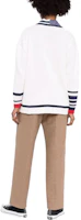 Shop (W) PINKO FW22 白色條紋寬鬆針織開襟長袖上衣 1G1746Y85FCEB