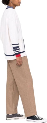 (W) PINKO FW22 白色条纹宽松针织开衫长袖上衣. 1G1746Y85FCEB Purchase (W) PINKO FW22 白色条纹宽松针织开衫长袖上衣. 1G1746Y85FCEB