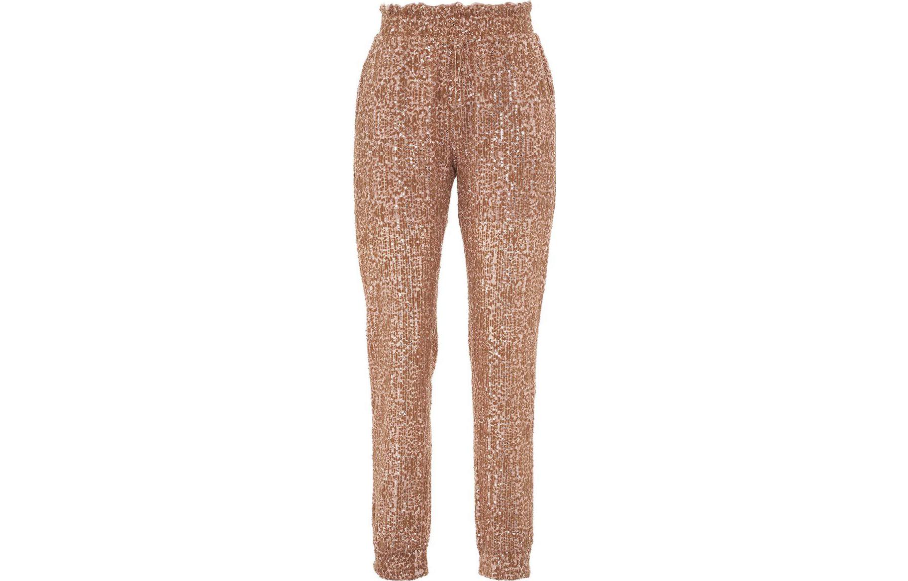 (Women) PINKO FW22 Plaid High-Waisted Casual Pants Women Brown. 1G17YE548822