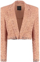 (Women) PINKO FW22 Solid Lace Cropped Blazer Nude Jacket 1N13JD7572-C96 (Women) PINKO FW22 Solid Lace Cropped Blazer Nude Jacket 1N13JD7572-C96