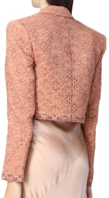 (W) PINKO FW22 固定蕾絲短版西裝外套裸色夾克 1N13JD7572-C96 Purchase (W) PINKO FW22 固定蕾絲短版西裝外套裸色夾克 1N13JD7572-C96