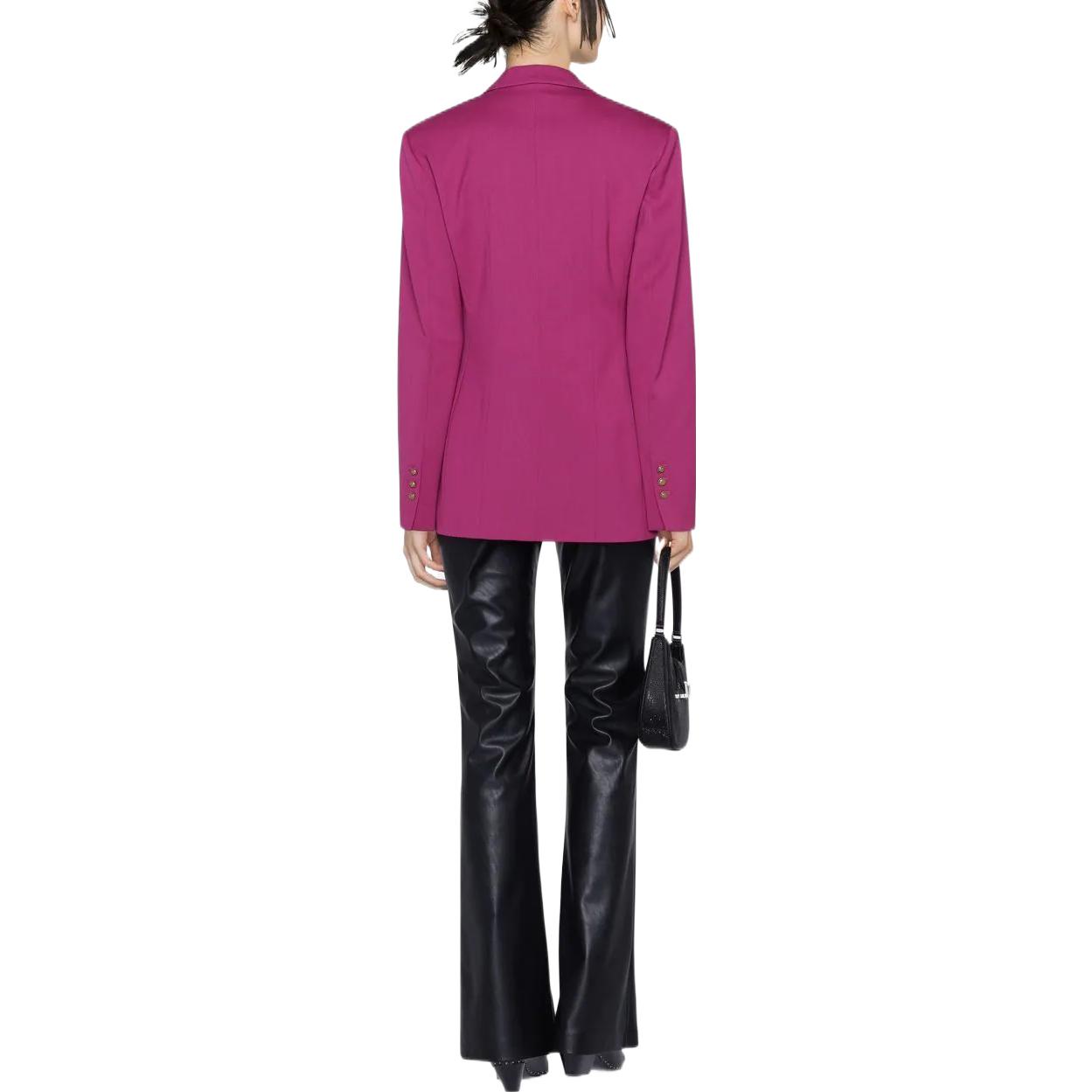 Shop (W) PINKO FW22 女士經典單排扣長袖西裝外套 - 熱粉色。 1G18AZ-A04T-W98