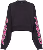 Order (W) PINKO FW23 黑色寬鬆版鑲嵌水鑽細節長袖上衣 103245A1QM-ZW1