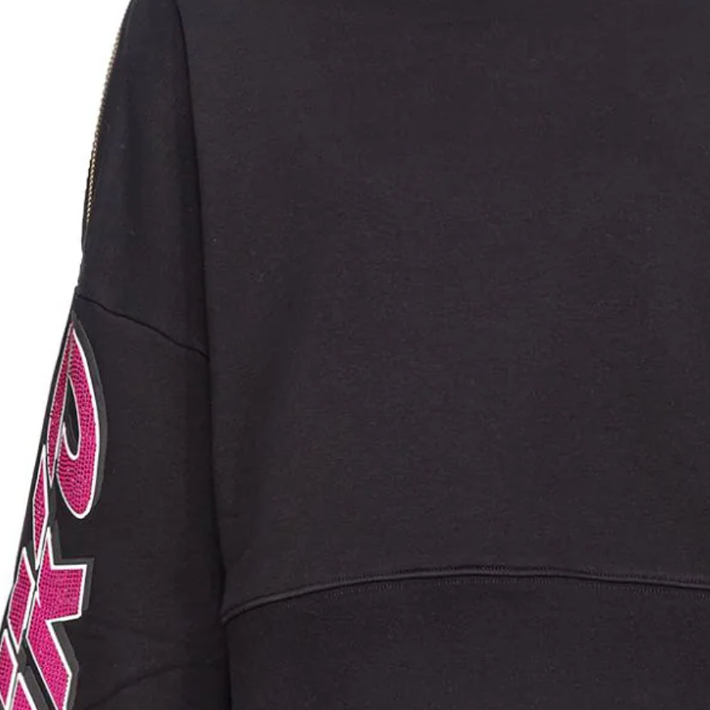 Purchase (W) PINKO FW23 黑色寬鬆版鑲嵌水鑽細節長袖上衣 103245A1QM-ZW1