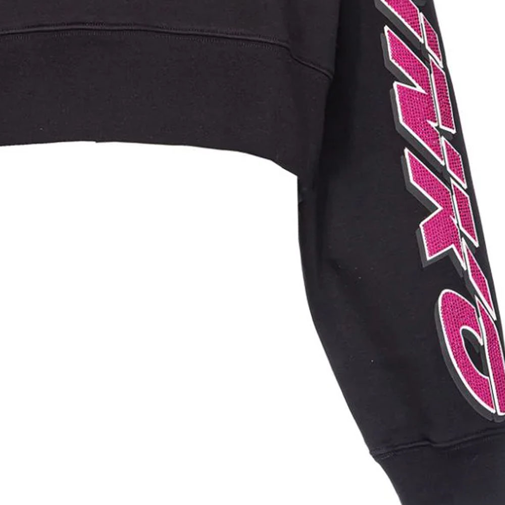 Cheap (W) PINKO FW23 黑色寬鬆版鑲嵌水鑽細節長袖上衣 103245A1QM-ZW1