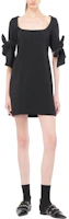 Shop (W) PINKO FW23 黑色露肩中長裙蝴蝶結袖設計連衣裙 1032237624-Z99