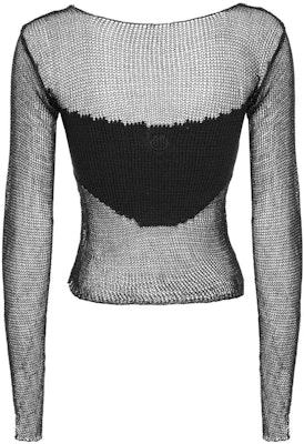 (W) PINKO FW23黑色透明拼接圓領針織毛衣 103295A1QC-Z99 Lookbook (W) PINKO FW23黑色透明拼接圓領針織毛衣 103295A1QC-Z99