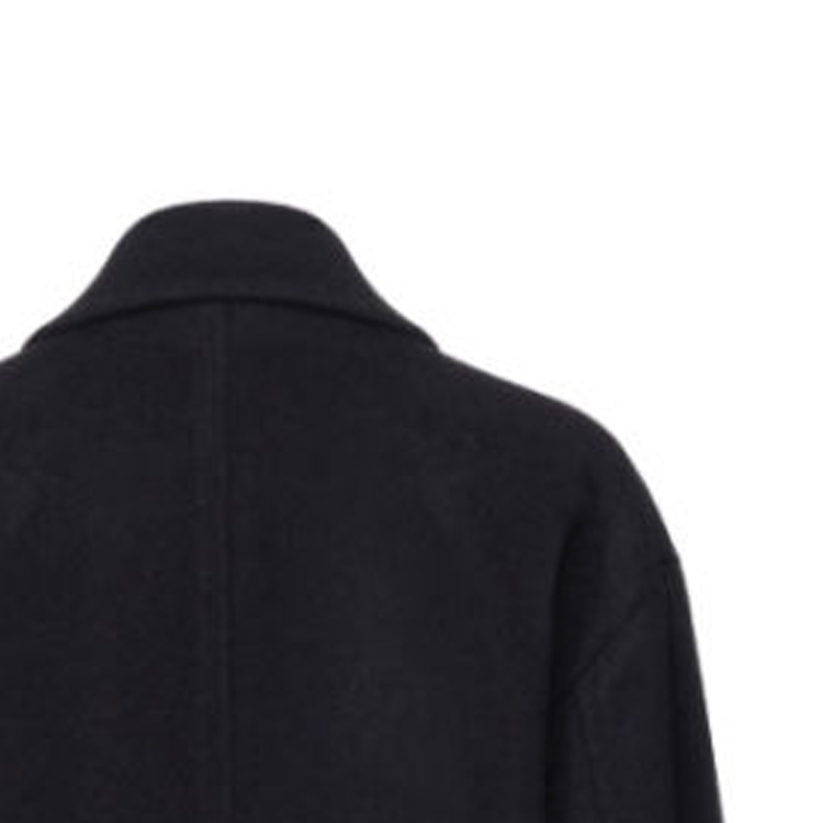 Purchase (W) 핑코 FW23 블랙 솔리드 싱글 브레스트 캐주얼 코트. 101976A182-Z99