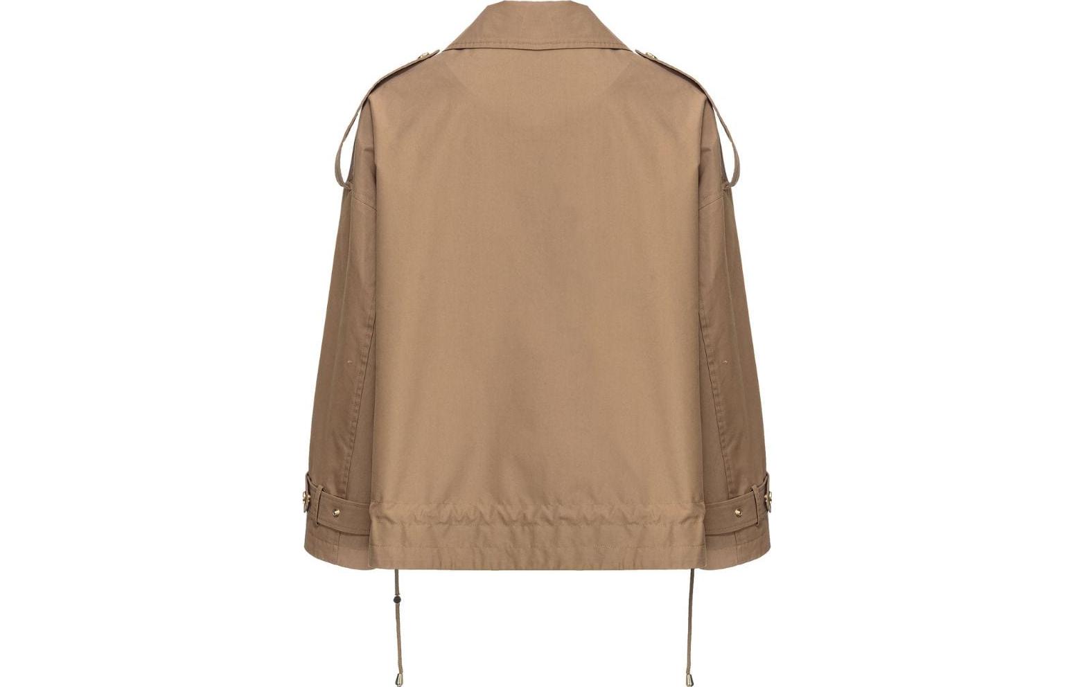 Lookbook (W) PINKO FW23 Jaket Kasual Lengan Panjang Coklat Solid 103150A1PR-U95