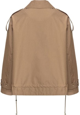 (W) PINKO FW23 Jaket Kasual Lengan Panjang Coklat Solid 103150A1PR-U95 Lookbook (W) PINKO FW23 Jaket Kasual Lengan Panjang Coklat Solid 103150A1PR-U95