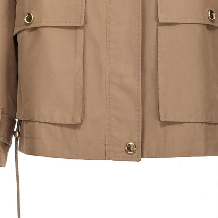 Details for (W) PINKO FW23 Jaket Kasual Lengan Panjang Coklat Solid 103150A1PR-U95