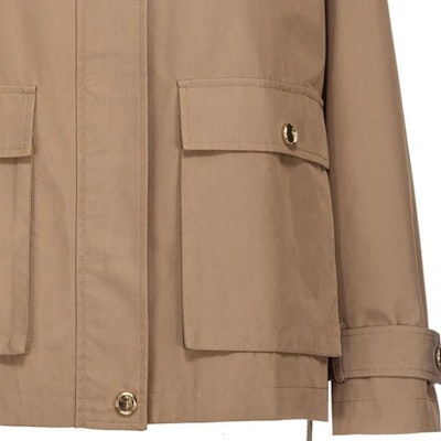 (W) PINKO FW23 Jaket Kasual Lengan Panjang Coklat Solid 103150A1PR-U95 Sizing (W) PINKO FW23 Jaket Kasual Lengan Panjang Coklat Solid 103150A1PR-U95