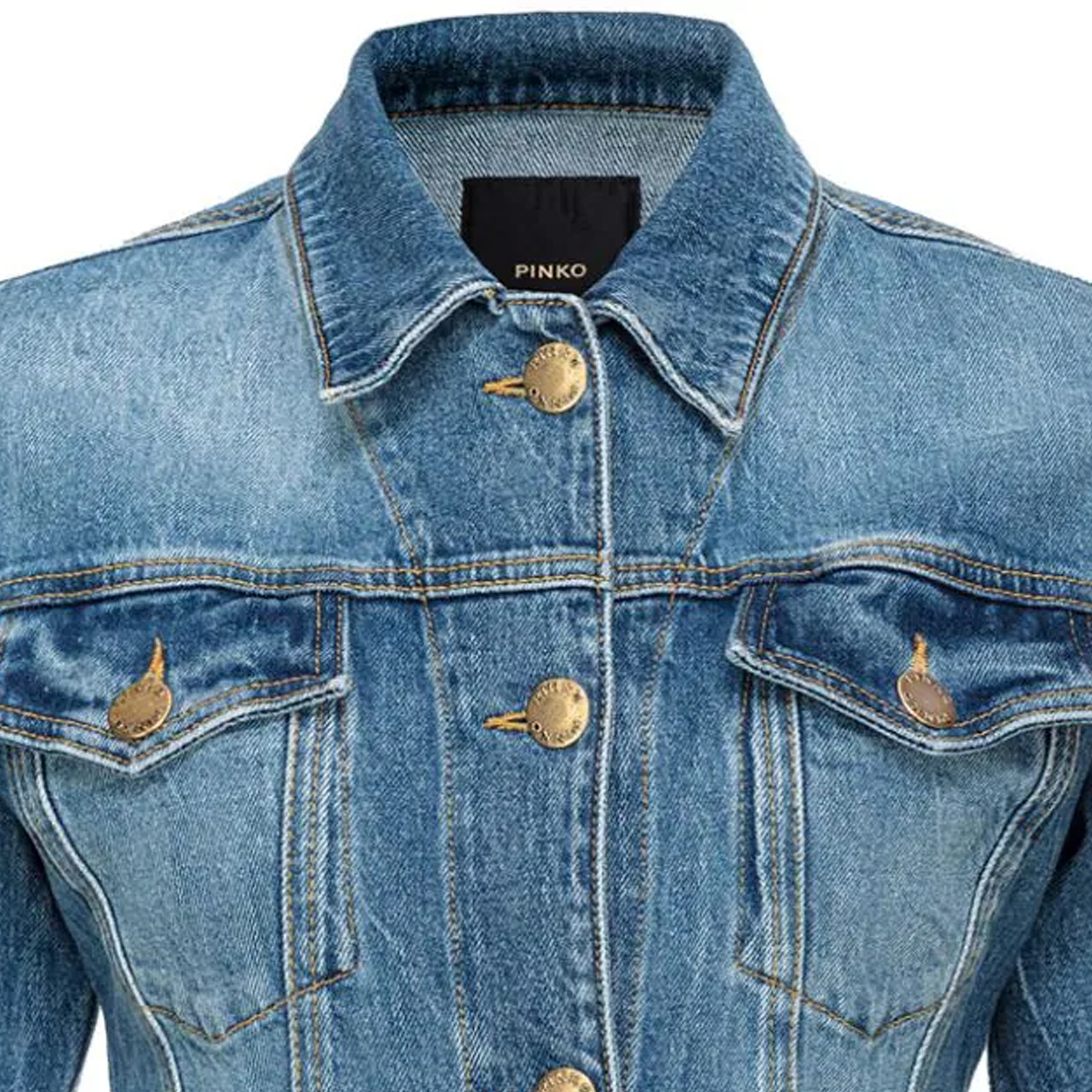 Purchase (W) PINKO FW23 藍色弧形下擺牛仔襯衫外套 102912A1LP-PJR