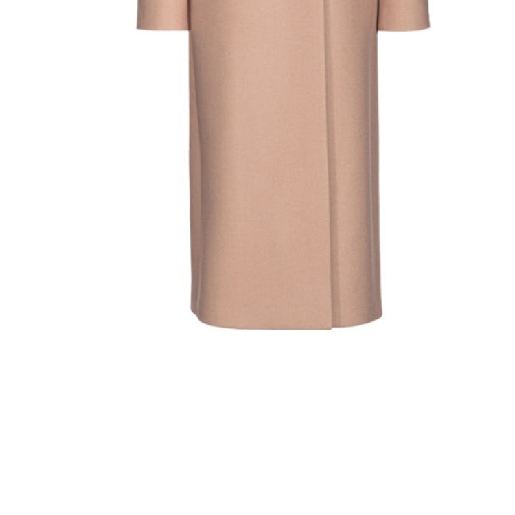 Cheap (W) PINKO FW23 雙排扣長袖大衣 咖啡色純色款式 101874A13X-MOC