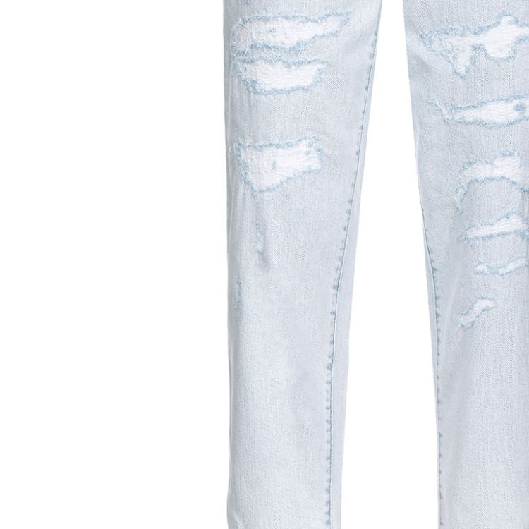 Details for (W) PINKO FW23 淺藍色復古做舊中腰直筒牛仔褲 100379A1JK-PJQ