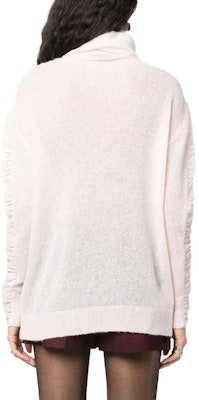 (W) PINKO FW23 淺粉色高領摺袖毛衣 102255A1BI-D46 Shop (W) PINKO FW23 淺粉色高領摺袖毛衣 102255A1BI-D46