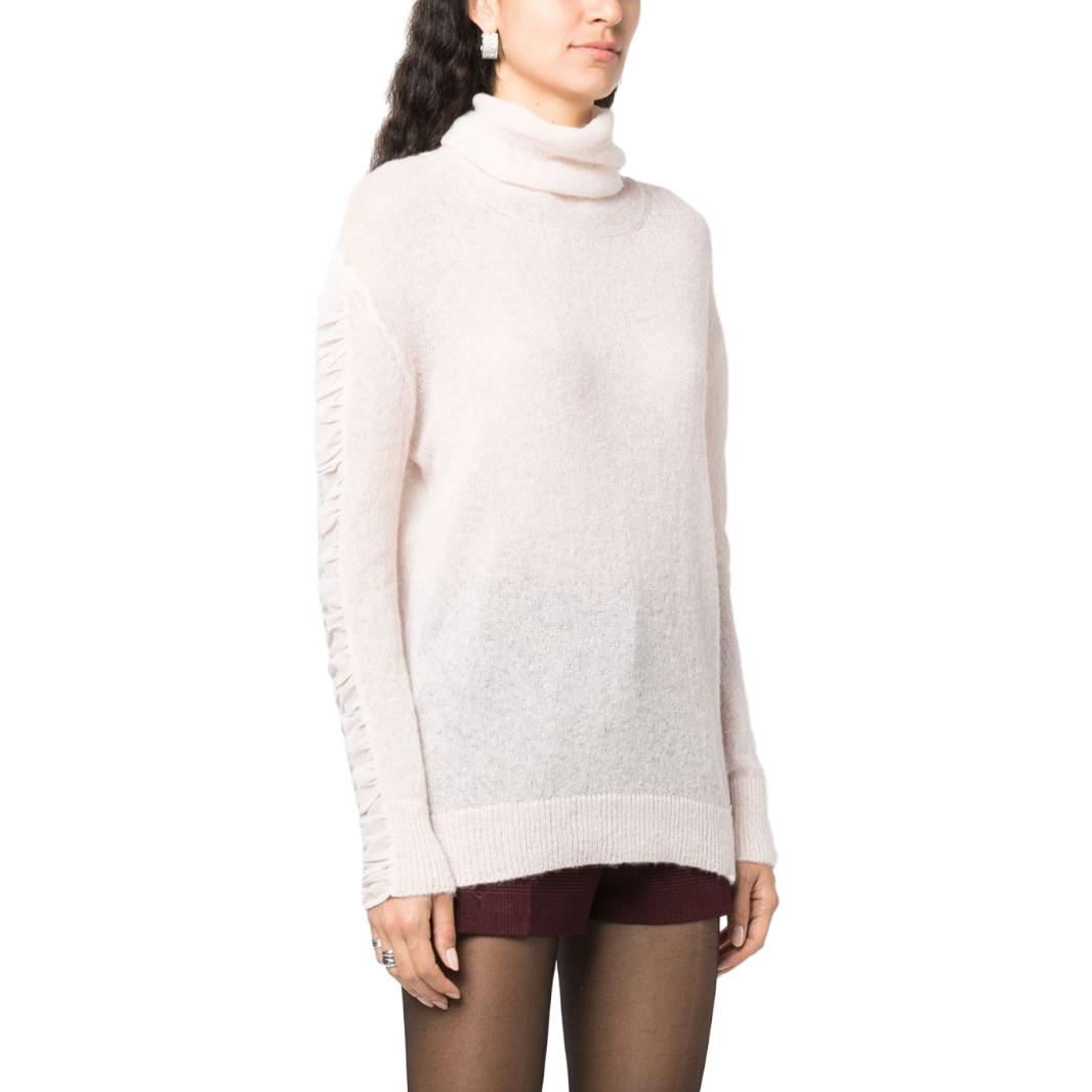 Purchase (W) PINKO FW23 淺粉色高領摺袖毛衣 102255A1BI-D46