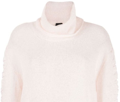 (W) PINKO FW23 淺粉色高領摺袖毛衣 102255A1BI-D46 Sizing (W) PINKO FW23 淺粉色高領摺袖毛衣 102255A1BI-D46