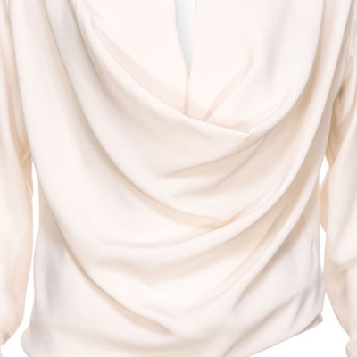 (W) PINKO 秋冬23 白色長袖襯衫 細節褶皺設計 103200A1O8-N96 Sizing (W) PINKO 秋冬23 白色長袖襯衫 細節褶皺設計 103200A1O8-N96