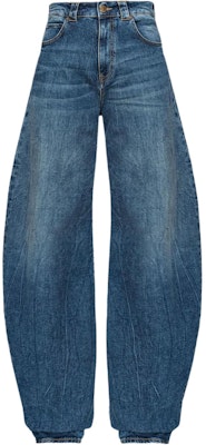 (W) PINKO FW23 寬鬆修身錐形拉鍊藍色牛仔褲 103180A1LQ-PJZ Buy (W) PINKO FW23 寬鬆修身錐形拉鍊藍色牛仔褲 103180A1LQ-PJZ