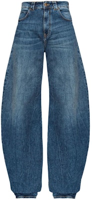 (W) PINKO FW23 寬鬆修身錐形拉鍊藍色牛仔褲 103180A1LQ-PJZ Order (W) PINKO FW23 寬鬆修身錐形拉鍊藍色牛仔褲 103180A1LQ-PJZ