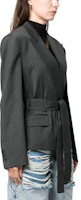 Purchase (W) PINKO FW23 深灰色純色系腰帶西裝外套 102355A1B3-I90