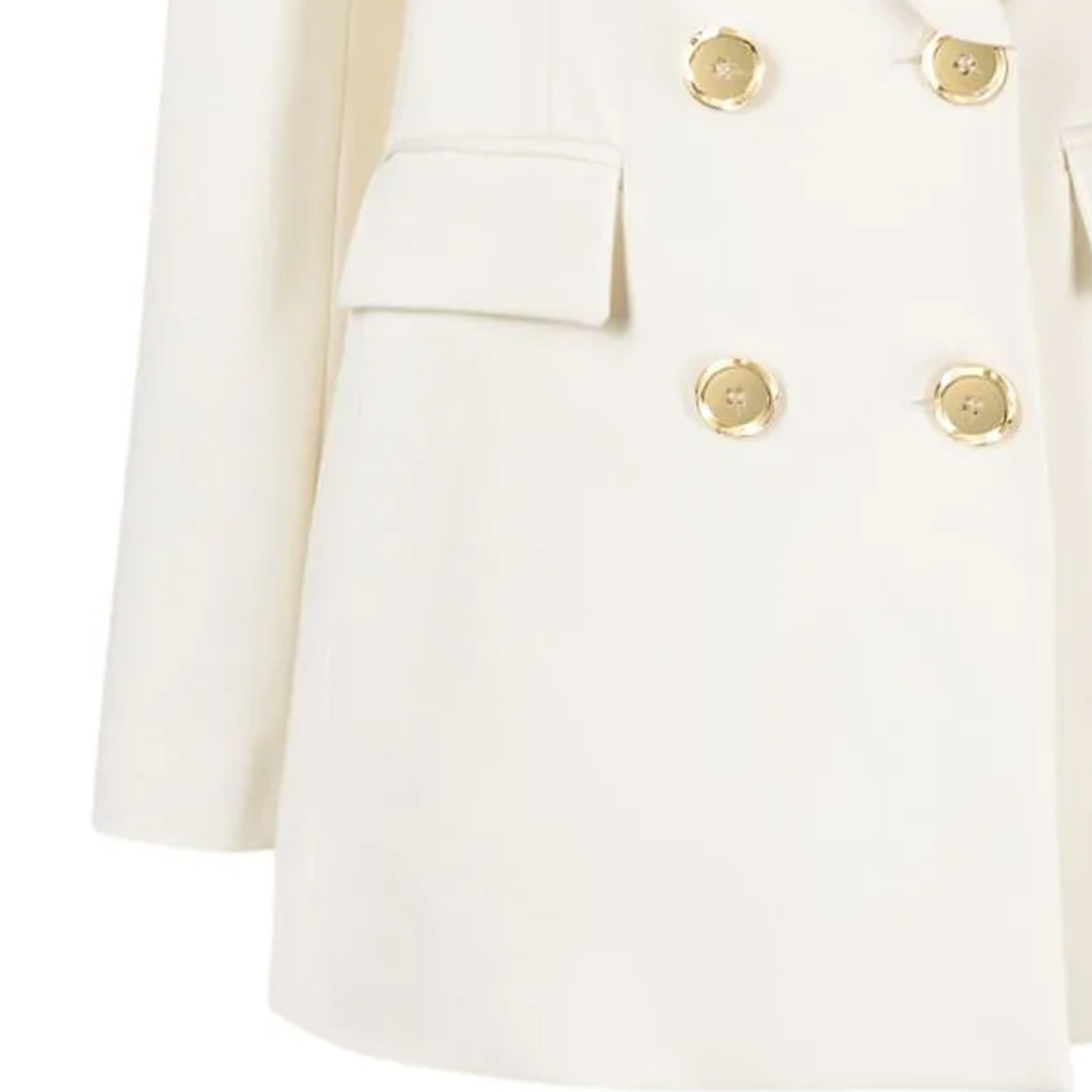 Sizing (W) PINKO FW23 純白色修身雙排扣西裝外套 100154A1L3-N96