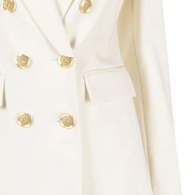 (W) PINKO FW23 純白色修身雙排扣西裝外套 100154A1L3-N96 Cheap (W) PINKO FW23 純白色修身雙排扣西裝外套 100154A1L3-N96