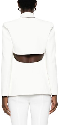 (W) PINKO FW23 白色單排扣長袖休閒西裝外套. 103170A0HC-Z05 Purchase (W) PINKO FW23 白色單排扣長袖休閒西裝外套. 103170A0HC-Z05