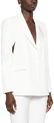 (W) PINKO FW23 白色單排扣長袖休閒西裝外套. 103170A0HC-Z05 Details for (W) PINKO FW23 白色單排扣長袖休閒西裝外套. 103170A0HC-Z05