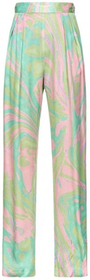 (W) PINKO FW23 抽象印花中腰直筒休閒長褲 女款 多色 103123A1NQ-SN2 Buy (W) PINKO FW23 抽象印花中腰直筒休閒長褲 女款 多色 103123A1NQ-SN2