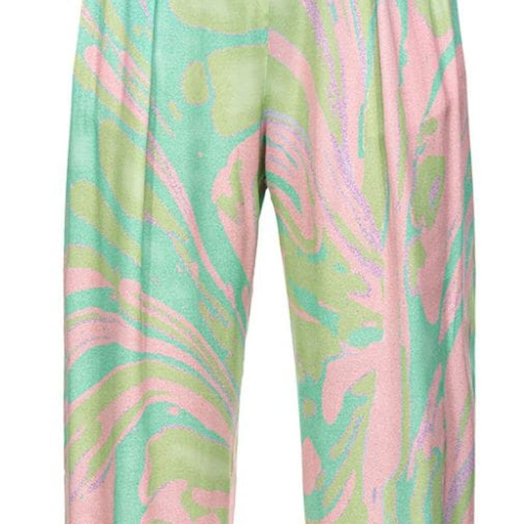 Purchase (W) PINKO FW23 抽象印花中腰直筒休閒長褲 女款 多色 103123A1NQ-SN2