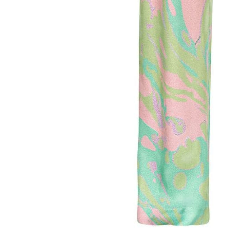 Details for (W) PINKO FW23 抽象印花中腰直筒休閒長褲 女款 多色 103123A1NQ-SN2