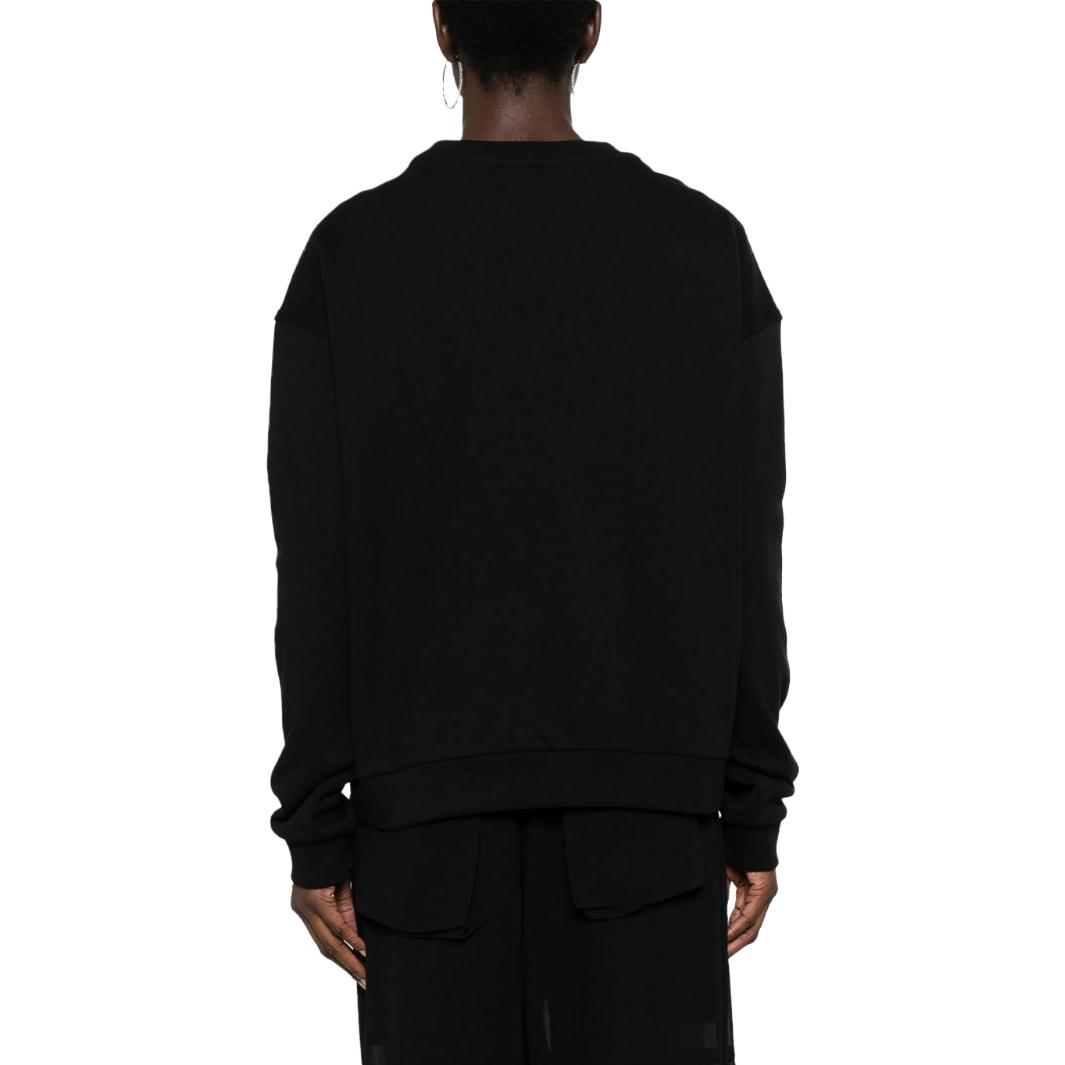 Shop (W) Pinko FW23 黑色圓領毛衣 心形刺繡標誌 102199A1TM-Z99