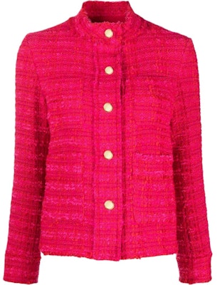 (W) PINKO 女裝FW23高領釦飾夾克 紅莓粉 100539A1OP-YNR Buy (W) PINKO 女裝FW23高領釦飾夾克 紅莓粉 100539A1OP-YNR