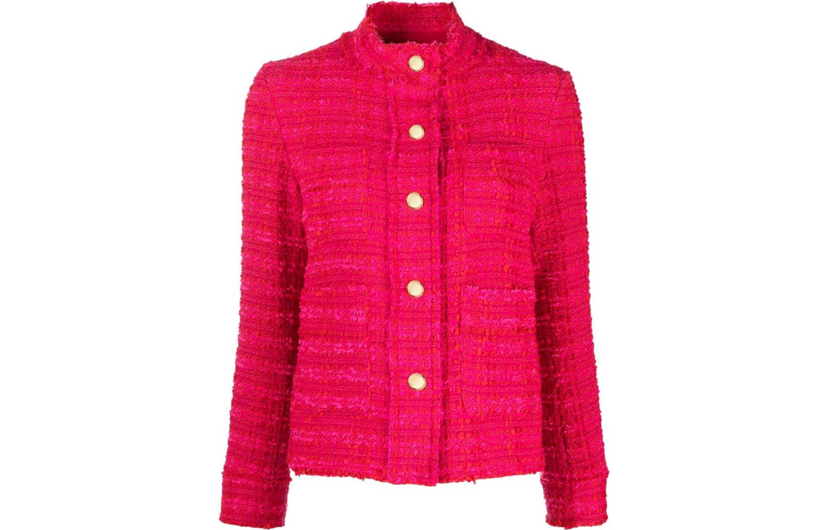 Order (W) PINKO 女裝FW23高領釦飾夾克 紅莓粉 100539A1OP-YNR