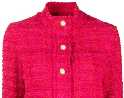 (W) PINKO 女裝FW23高領釦飾夾克 紅莓粉 100539A1OP-YNR Details for (W) PINKO 女裝FW23高領釦飾夾克 紅莓粉 100539A1OP-YNR