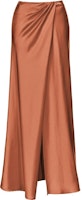 (Women) PINKO FW23 Solid Rust Brown Front Slit Casual Long Skirt Women. 102769Z345-L44 (Women) PINKO FW23 Solid Rust Brown Front Slit Casual Long Skirt Women. 102769Z345-L44