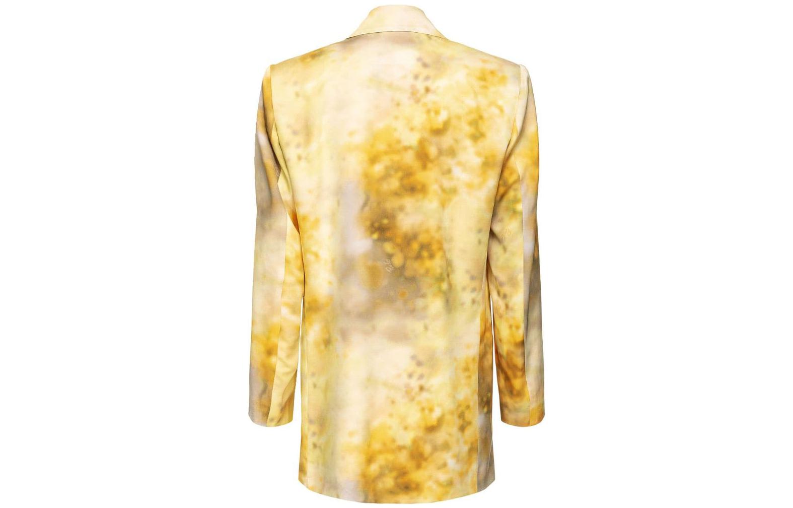 Lookbook (W) PINKO FW23 黃色漸變印花單扣休閒西裝外套 女款 102858A1K9-HS4