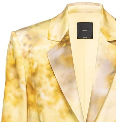 (W) PINKO FW23 黃色漸變印花單扣休閒西裝外套 女款 102858A1K9-HS4 Shop (W) PINKO FW23 黃色漸變印花單扣休閒西裝外套 女款 102858A1K9-HS4